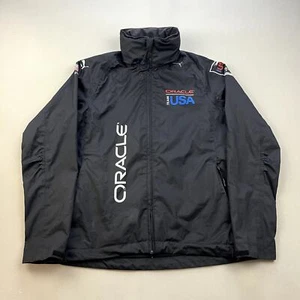 Oracle Sailing Jacket Windbreaker Womens Small Black Puma Team America's Cup Zip - Picture 1 of 15