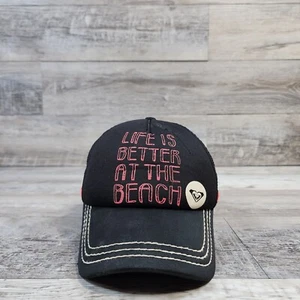 Life Is Better At The Beach Roxy Hat Cap Snapback Trucker Meshback Youth Kids - Picture 1 of 9