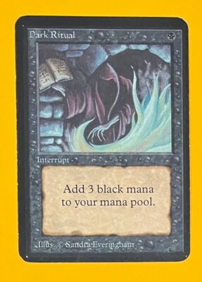 MTG DARK RITUAL Alpha (OldManMTG 011-956) - Image 1 of 4