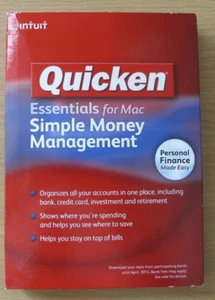 Quicken Essentials for Mac (2010 version) New Unused Mint - Picture 1 of 4