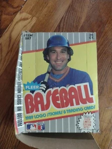 1989 Fleer Baseball box Mets Chris Sabo Darryl Strawberry Kirk Gibson empty - Picture 1 of 4