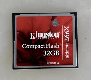 Kingston 32 GB 266x Speed - Compact Flash Card - Red/Black (CF/32GB-U2) #132 - Picture 1 of 2