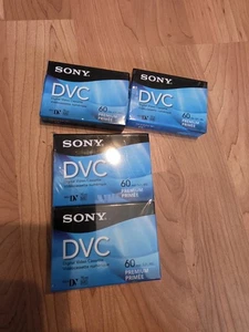Sony DVC Mini DV 60 Paquete de 6 cintas premium en blanco videocámara casetes de video - Imagen 1 de 3