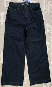 LANDS' END - Damen Recover High Rise Wide Leg Blue Jeans, Größe 8. - Bild 1 von 6