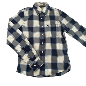 Abercrombie & Fitch Herren klein kariert Muscle Fit Button Down Langarm Freizeit - Bild 1 von 11