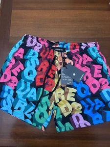 Costume Uomo Dsquared2 m,s,L,xl,xxl,xxxlBoxer mare Black Multicolor Pantaloncino - Imagen 1 de 4