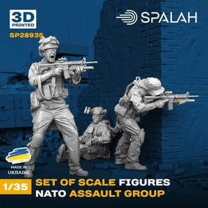 Set of figures NATO assault group Scale 1:35 Spalah SP28935 - Picture 1 of 5