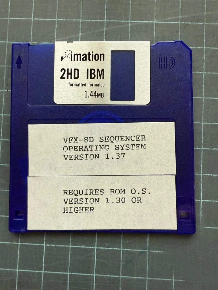 Disco de sistema operativo secuenciador SD Ensoniq VFX v 1,37 OS Foto 1 de 1