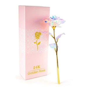 Día de la Madre Mamá Regalos para Mujer Regalos de Cumpleaños para Mujer Galaxia Cristal Rosa Fl... - Imagen 1 de 8