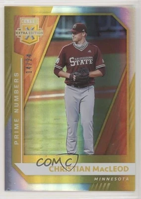 2021 Panini Elite Extra Edition Prime Numbers Gold /24 Christian Macleod #159 - Image 1 of 2