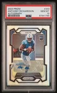 2023 Panini Prizm Rookies Anthony Richardson 343 Silver Prizm Autographs AU, RC - Picture 1 of 3