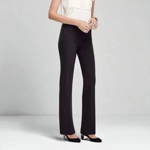 Ann Taylor The Straight In Curvy Fit Office Casual Pant in Black Size 16 NWT - Picture 1 of 8