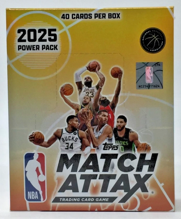 2025 Topps NBA Match Attax Power Pack Released Case Look for Unique 1/1