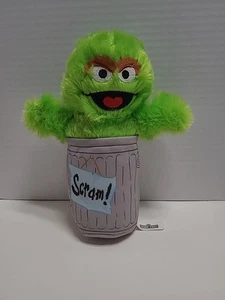 Sesame Street Oscar The Grouch Scram 50 Years and Counting 18" Garbage Can Plush - Imagen 1 de 7