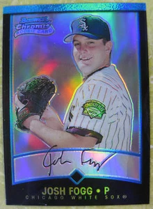 2001 BOWMAN CHROME JOSH FOGG RC REFRACTOR WHITE SOX - Picture 1 of 1