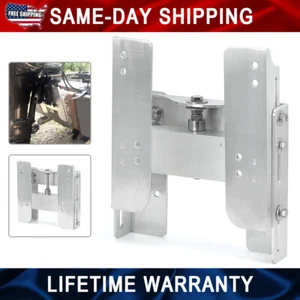 Adjustable 4'' Outboard Boat Aluminum Jack Plate Tool Silver - Picture 1 of 14