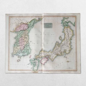 ANTIGUO MAPA ATLAS MUNDIAL DEL SIGLO 19 JOHN THOMSON 1814 JAPÓN COREA - Imagen 1 de 1