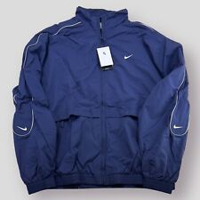Nike Sportswear Swoosh Woven Blue Track Jacket Mens Size L-Tall FB8622-410