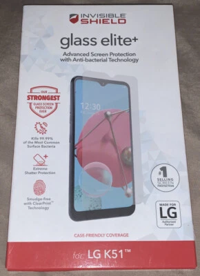 ZAGG InvisibleShield (Glass Elite+) Screen Protector for LG K51 NEW SEALED - Image 1 of 2