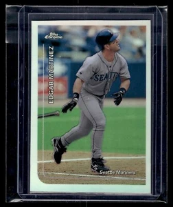 1999 Topps Chrome Refractor #190 Edgar Martinez HOF Mariners *EX MT* - Picture 1 of 2