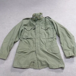 Vintage Alpha Industries Jacket Green Small Military M65 Scovill Vietnam 1970 - Picture 1 of 20