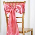 50 Satin CHAIR SASHES Ties Bows Wedding Party Catering Reception Decorations