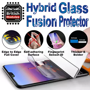 Sony Xperia Shatterproof Hybrid Glass & Plastic Fusion Screen Protector Cover - Picture 1 of 7