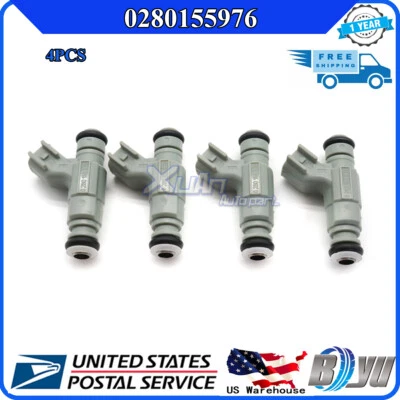 Juego de 4 inyectores de combustible para Chrysler PT Cruiser 2001-2003 2,4 L L4 gasolina 0280155976 Foto 1 de 4