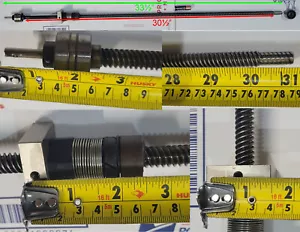 Tornillo de bola de 30 pulgadas de largo lineal 1/2" de diámetro eje de acero - Imagen 1 de 12