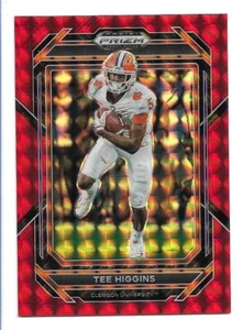 Tee Higgins 2023 Panini Prizm Draft Picks Red Finite #91 /125 Clemson Tigers - Picture 1 of 2