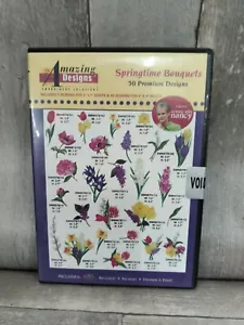 Amazing Designs Springtime Bouquets 50 Premium Designs CD NUEVO - Imagen 1 de 2