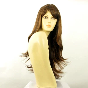 Parrucca donna lunga cioccolato mechato rame : tania 627c - Picture 1 of 8