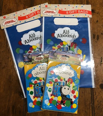 16 nuevas bolsas de botín Thomas the Tank Engine de la década de 1990 invitaciones de fiesta y regalos Foto 1 de 4