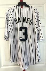 Harold Baines "05 WS Champs!" Signed Chicago White Sox Black Jersey (JSA COA) - Picture 1 of 9