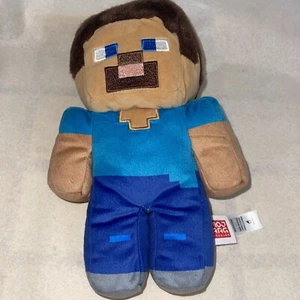 Minecraft Steve Plush Toy 9" Stuffed Doll Figure Mattel Mojang Video Game Mm88 - Picture 1 of 11