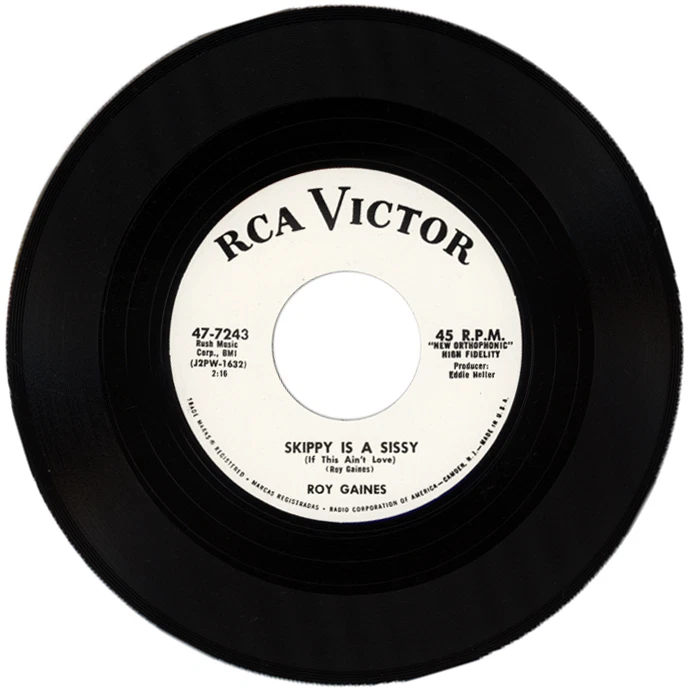 ROY GAINES / BOB CALLOWAY "SKIPPY IS A SISSY c/w NATIVE" 1958 R&B / ROCKABILLY - Image 1 of 1