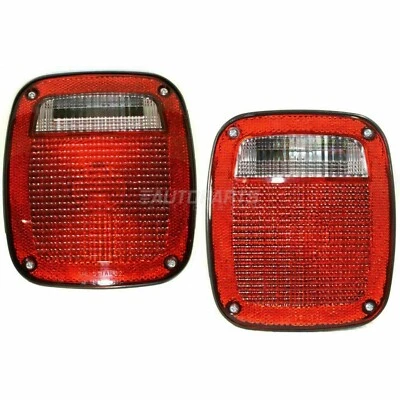 Nuevo conjunto de lámpara trasera halógena con bombilla izquierda y derecha para Jeep CJ5 1976-1980 Foto 1 de 4