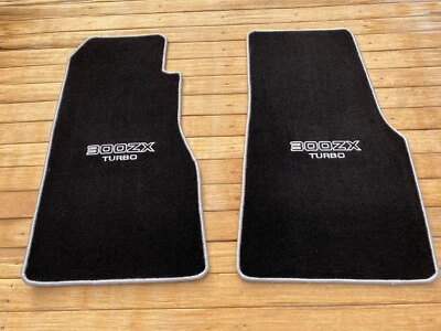 For Nissan 300 ZX Z31 3.0 Twin turbo Floor Mat Mats Carpet Black 2pcs 1984-1989 - Image 1 of 4