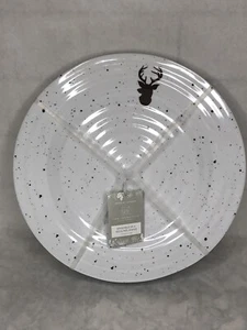 4 Farmhouse Rachel Ashwell Melamine Deer Dinner Plates Camp Man Cave Outdoor 11” - Bild 1 von 6