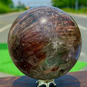 348G Natural Verde Fantasma Cristal Cuarzo Bola Cristal Esfera Mineral Espécimen - Imagen 1 de 21