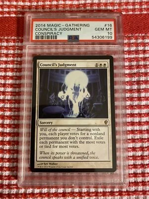 PSA 10 Gem Pop 1 Magic the Gathering MTG Council's Judgment Conspiracy - Image 1 of 4