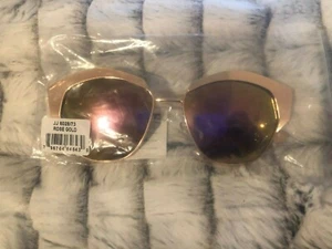 NUEVO Gafas de sol Joe's Jeans 50 mm redondas ojo de gato oro rosa 100 % protección UV - Imagen 1 de 10