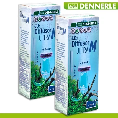2 X DENNERLE CO₂ Diffuseur Ultra M Premium Nano Atomisation Eau Douce Aquarium - Photo 1/2