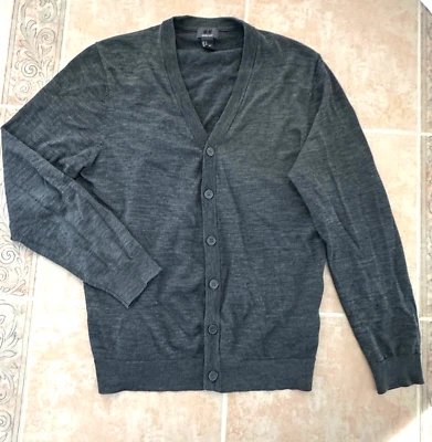 H&M Lana Merino Botón Frontal Suéter Cárdigan Hombre Talla M Foto 1 de 4