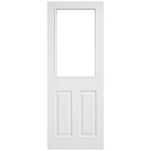4 Panel Internal door 1L Half Clear Toughened Glass Solid Core + UK Delivery - Picture 1 of 3