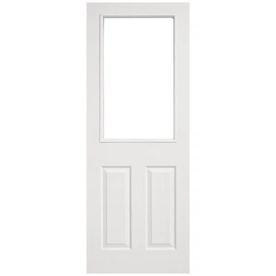 4 Panel Internal door 1L Half Clear Toughened Glass Solid Core + UK Delivery - Image 1 of 3