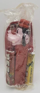 NIP Vintage PEZ Dispenser Disneys Goofy No Feet Pink Face Red Stem Moveable Ears - Picture 1 of 3