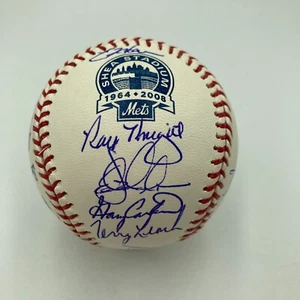 1986 New York Mets World Series Champs Team Signed MLB Authenticated Hologram - Picture 1 of 9