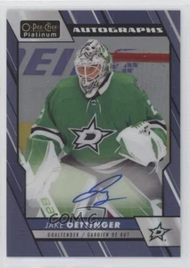 2023-24 O-Pee-Chee Platino Azul Arco Iris Automático Jake Oettinger #BA-JO - Imagen 1 de 3