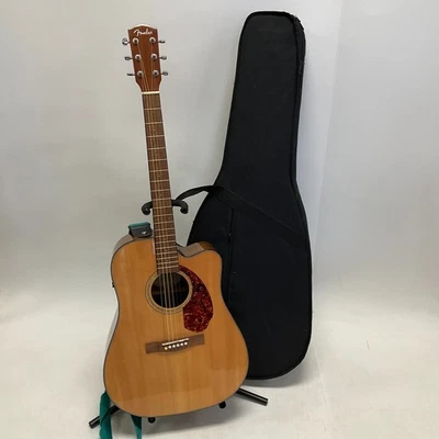 Fender Dreadnought Acoustic Electric Guitar with Case Natural CD-140SCE NAT - Image 1 of 4